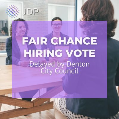 Fair Chance Hiring Vote Delayed by Denton City Council