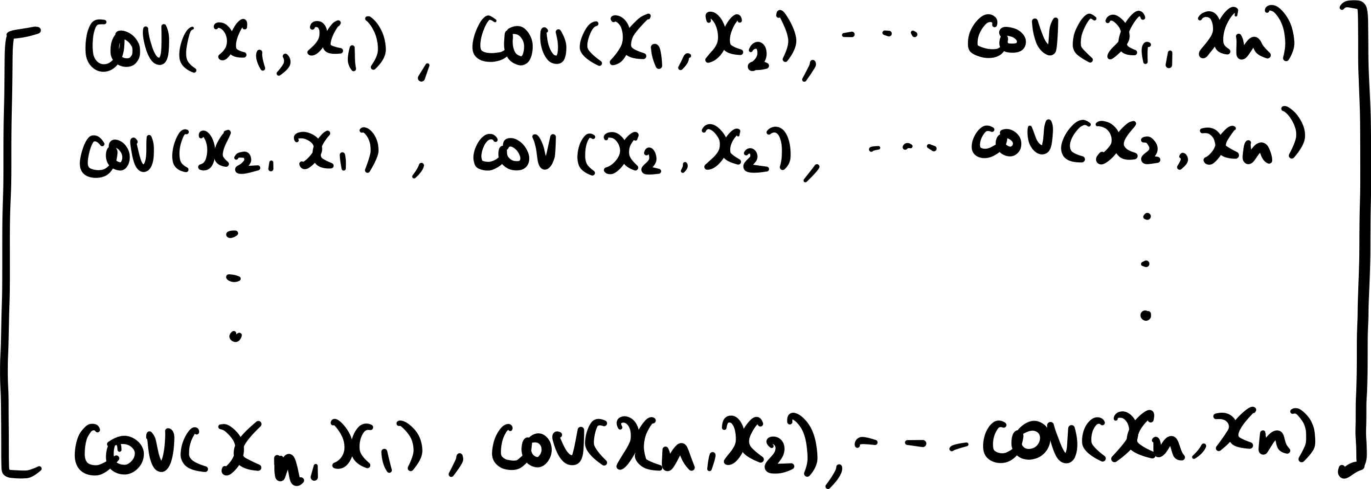 covariance matrix (image by author)