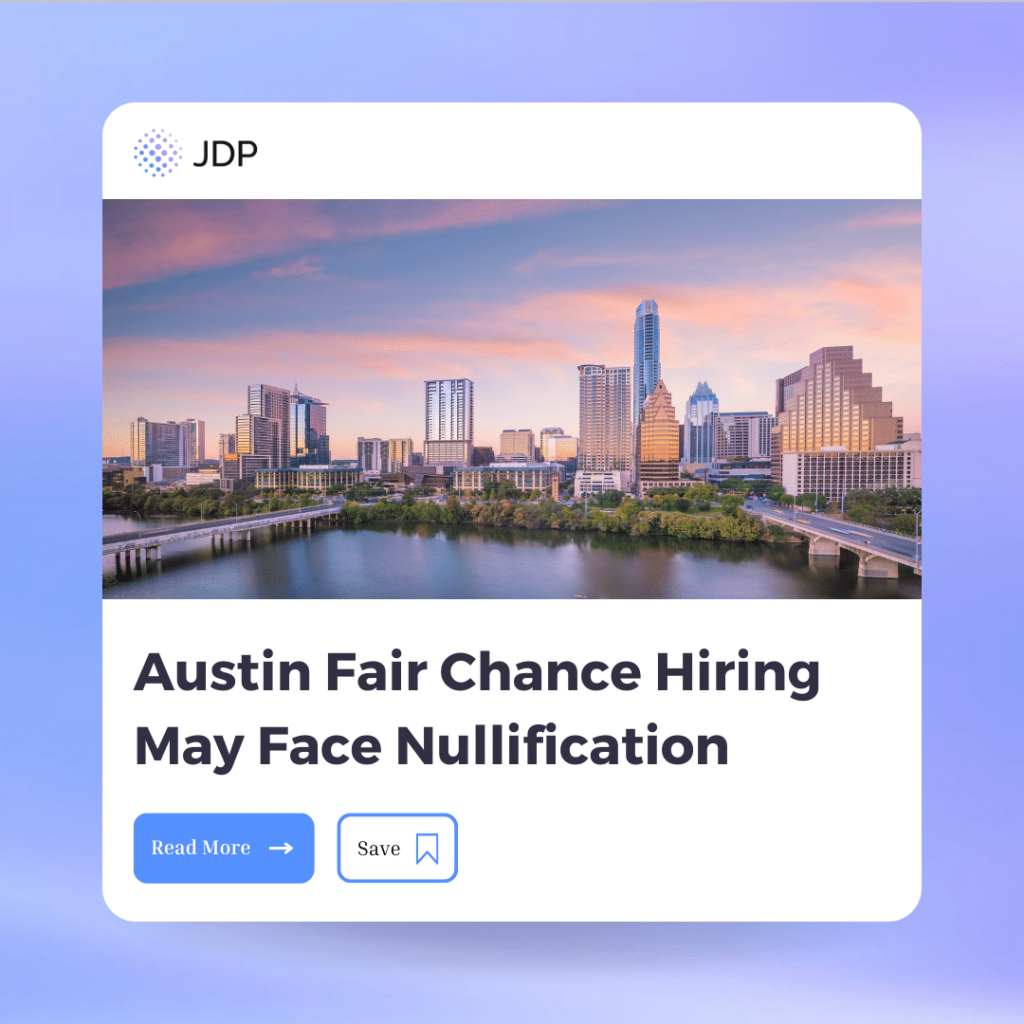 Austin Fair Chance Hiring May Face Nullification