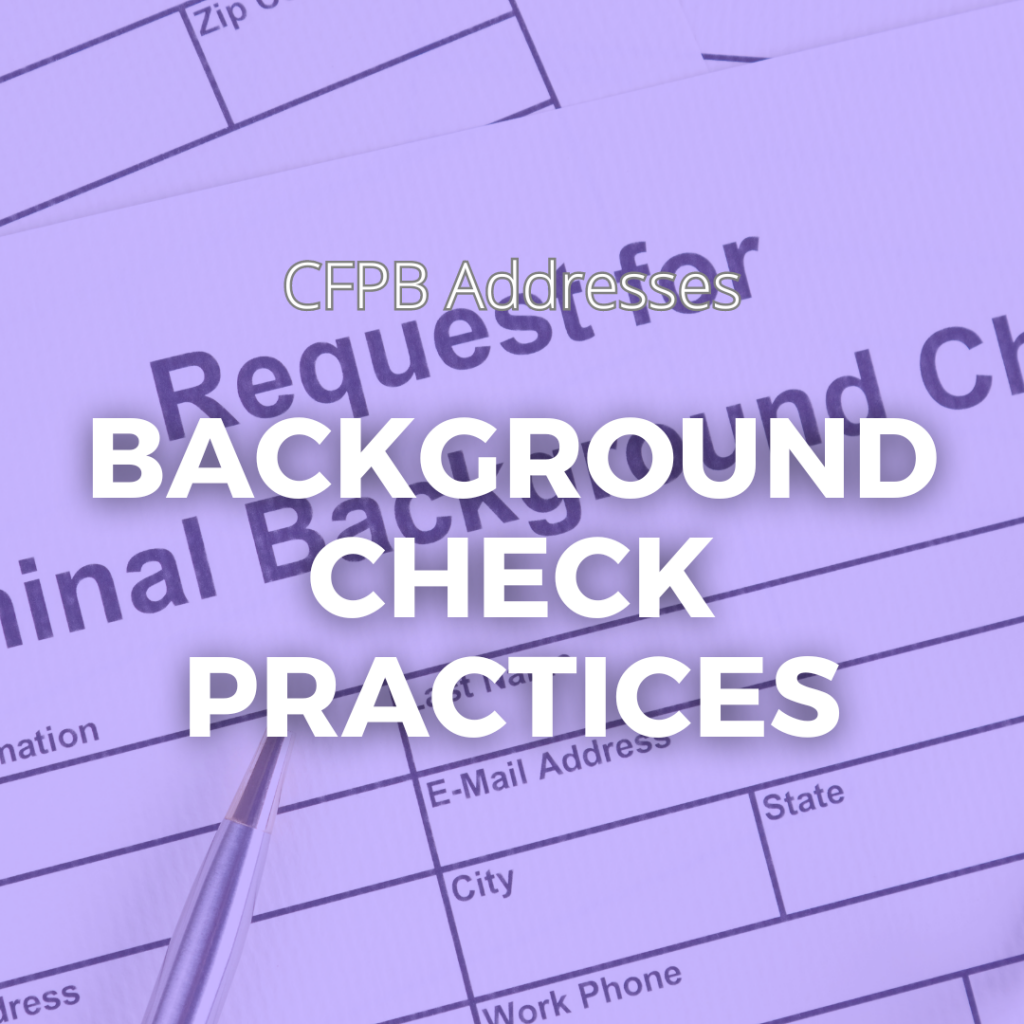 CFPB Guides Background Check Practices