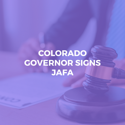 JAFA signed by Colorado Governor