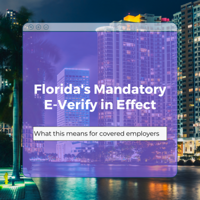 Florida's Mandatory E-Verify in Effect