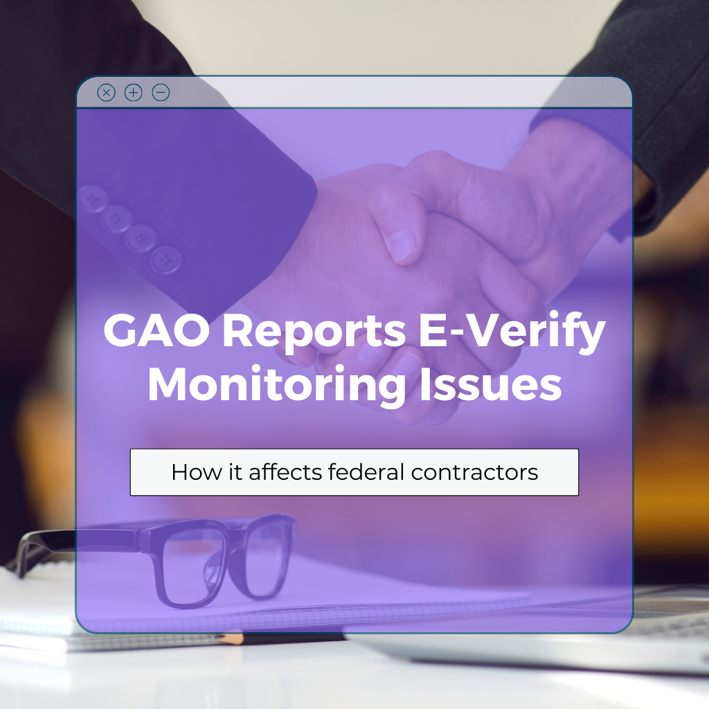 GAO Reports E-Verify Monitoring Issues